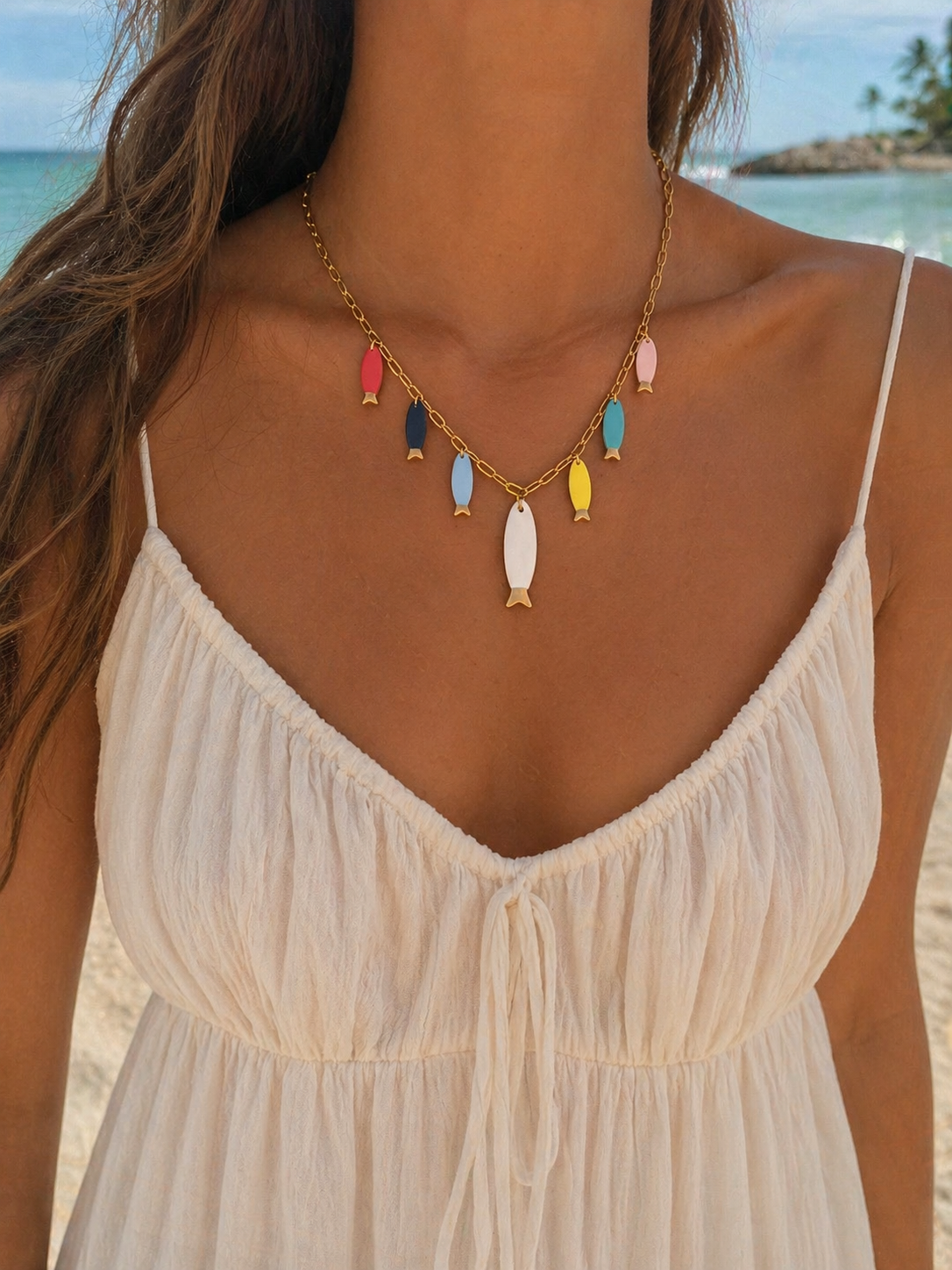 Sardine Charm Necklace