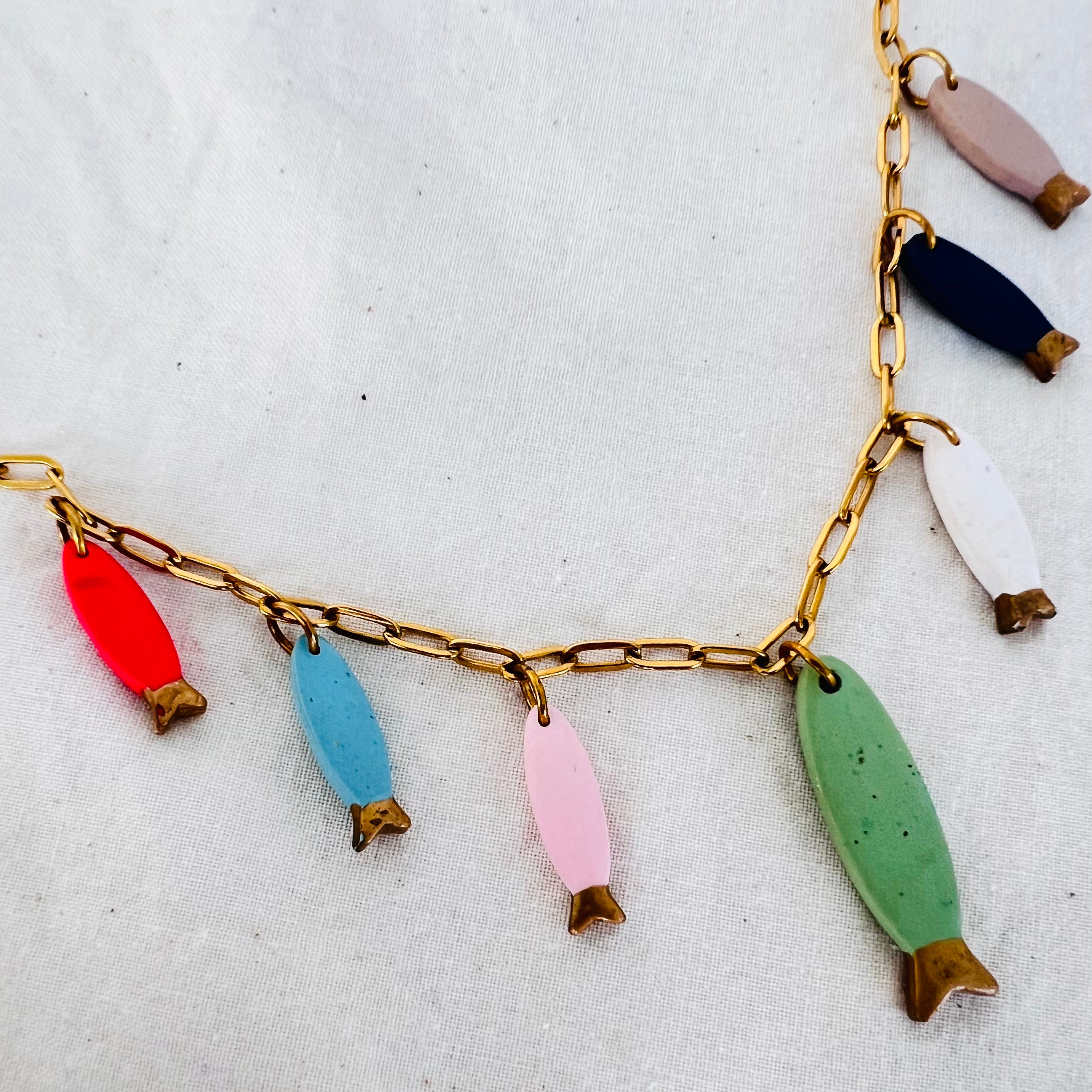 Sardine Charm Necklace